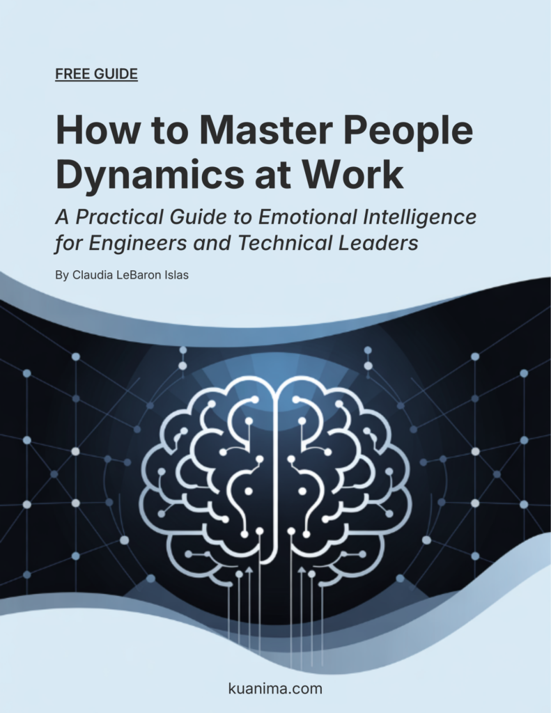 Cover of Kuanima's FREE guide How to Master People Dynamics at Work.